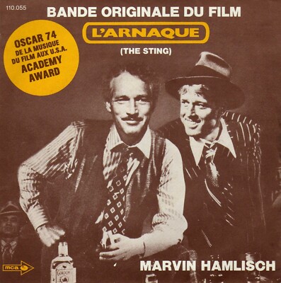 BOF THE STING THE ENTERTAINER / TROST MARVIN HAMLISH FRANZÖSISCH 45 SINGLE OST