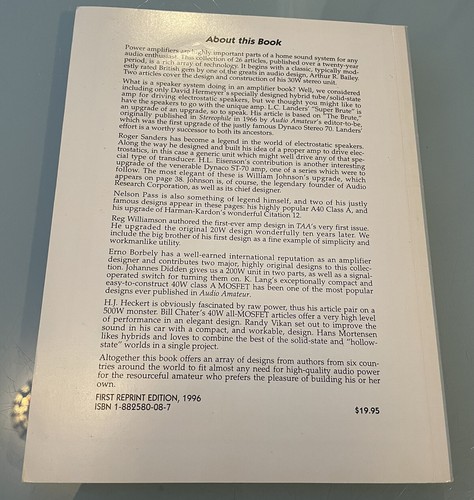 Audio Amateur Power Amp Projects - 96 First Reprint Edition ISBN 1-882580-08-7 - Picture 7 of 10
