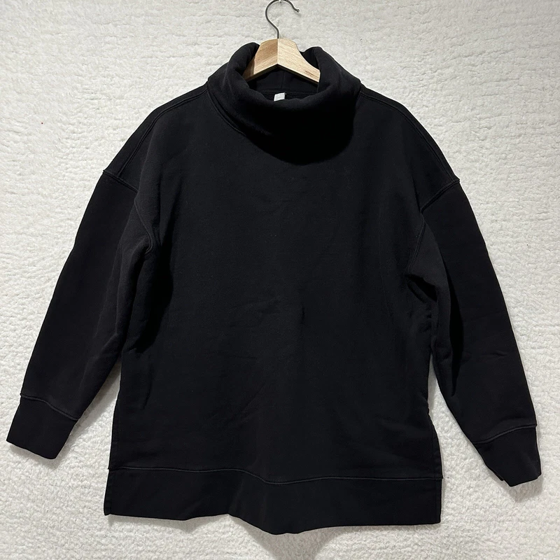 athleta turtleneck fleece heavy warm sweatshirt