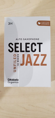 D'Addario Organic Select Jazz Unfiled 10 Reeds Alto Saxophone 3H