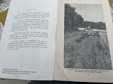 International Harvester Silage Pick Up Baler 16 Page Info  Pamphlet 1950?s