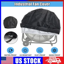 Outdoor Fan Cover Waterproof And Dustproof Fan Cover Heavy Duty Fan Cover(Blac