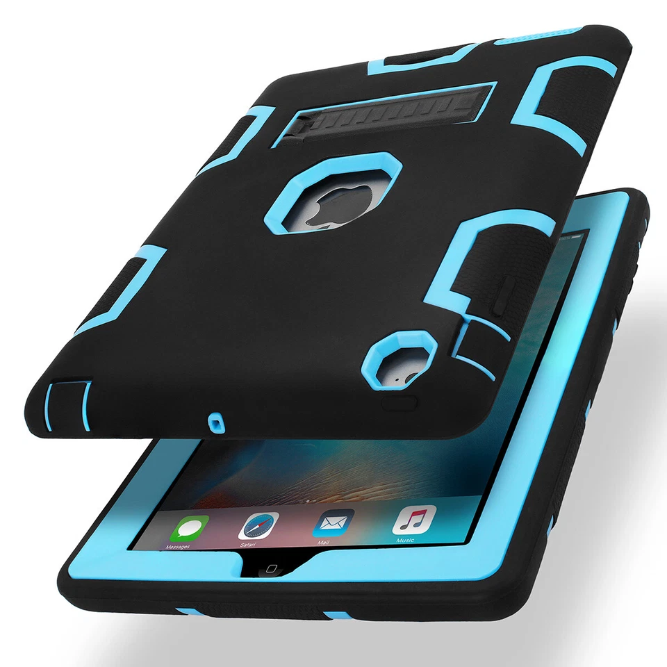 For iPad mini 5th iPad 4th 3rd 2nd Case Hybrid Shockproof Heavy Duty Stand Cover - Image 2 of 4