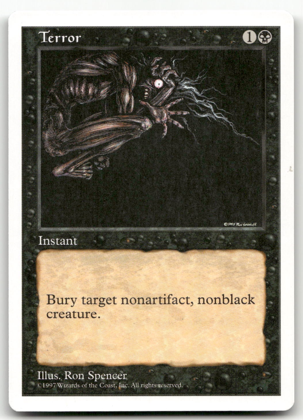 Terror (LP) Fifth Edition 5ED Magic MTG