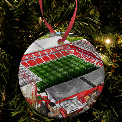 Forest Around The Grounds City Ground Nottingham Keramik Weihnachtskugel