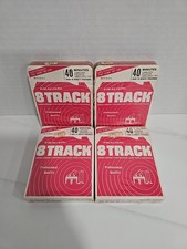 4 Realistic, 8 Track Blank Recording Tapes, 40 Minutes - BRAND NEW SEALED NOS