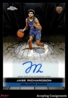 2025 Topps Chrome Jase Richardson Refractors (RAW)