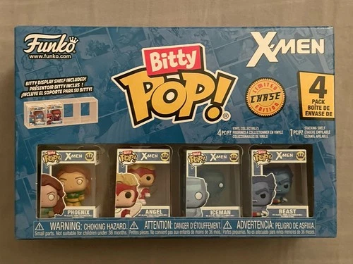 Funko Bitty Pop Marvel X-Men: Beast Chase 4 Pack Phoenix Angel Iceman