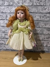 Fairy Tale Doll Leonardo with Stand 1990’s Ceramic Porcelain Vintage Collectable