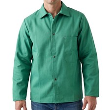 Welding Jacket Flame Resistant 9 oz Cotton Sateen XS 1830XS-2 MAGID Lightweight