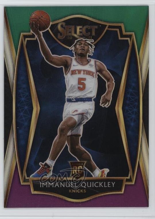 2020 Panini Select Premier Level Green White Purple Prizm Immanuel Quickley 1k9t