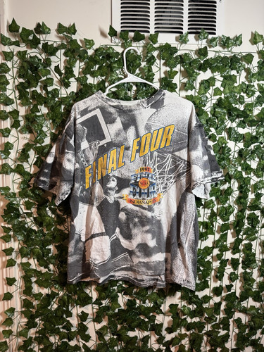 Vintage 1991 NCAA Final Four Josten Single Stitch All Over Print T-shirt - XL