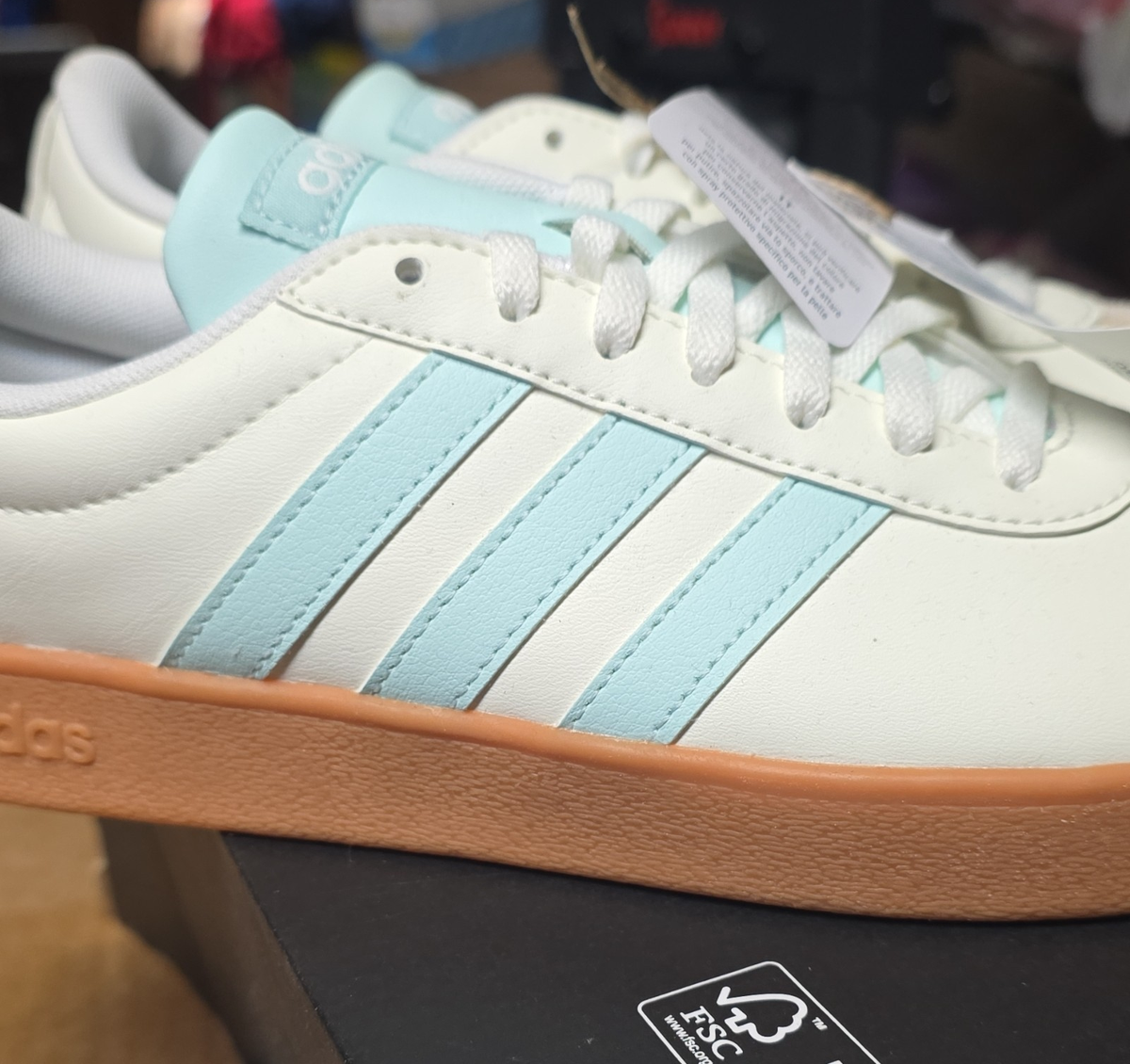 Adidas VL Court 2.0 Light Blue Sneakers Mens US 12 or Womens US 13 adidas VL Court 3.0 Sneaker - Kids main image 3