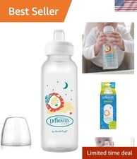 Dr. Brown's Milestones 8oz Silicone Sippy Bottle for Easy Baby Transition, Lion