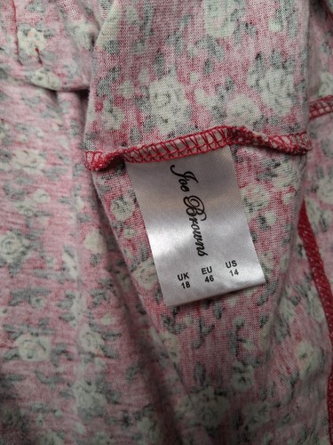 Joe Browns x2 Floral Print Tunic Dresses Tops Pink Blue Cotton Summer Sun UK 18 - Picture 11 of 16