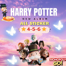 MONOPOLY GO Stickers 4 5 6 SUPER FAST