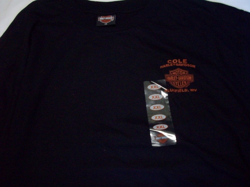 #41 Vintage Harley Davidson T-Shirt BLUEFIELD, WV  Size 2XL NEW NO TAG