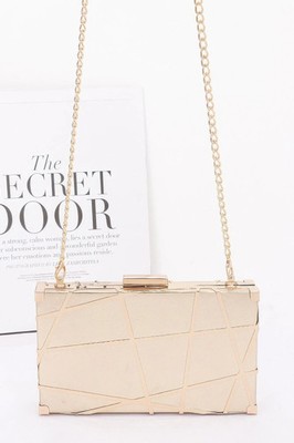New Metal Case Metallic Clutch