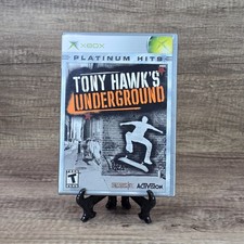 Tony Hawk's Underground Platinum Hits Video Game With Manual (Original Xbox)