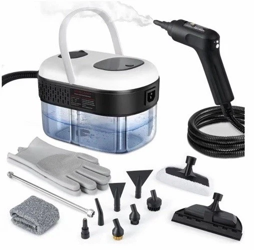 Steam Cleaner, 3-Level Adjustable Handle, 1500W Steam Cleaner for Home, 15s Heat