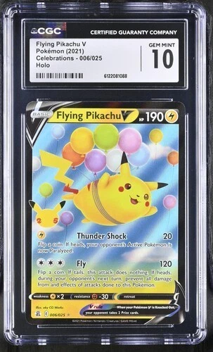 Flying Pikachu V *CGC 10* Holo *Celebrations* #6 *2021* Pokemon