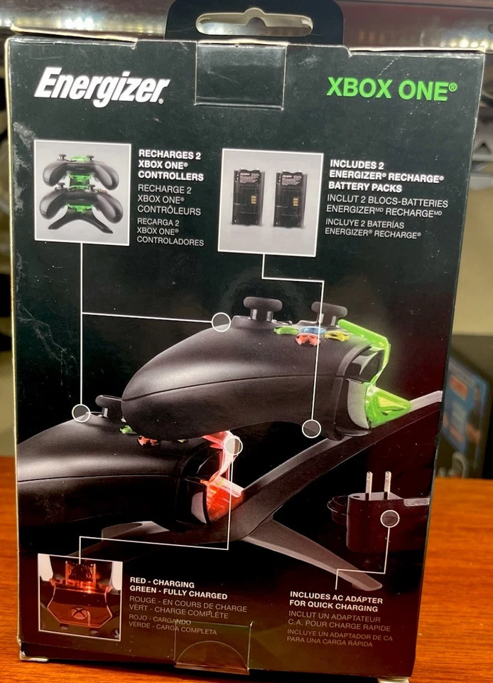 Energizer 2X Charging System for XBOX ONE PL-0018 Base & AC Adapter Only - Image 4 of 4