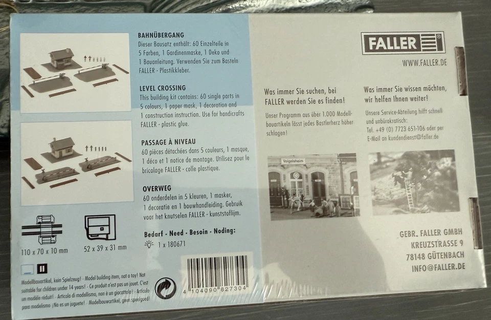 Faller 282730 Level Crossing (transición) calibre Z **NUEVO EN CAJA SELAED** Foto 3 de 3