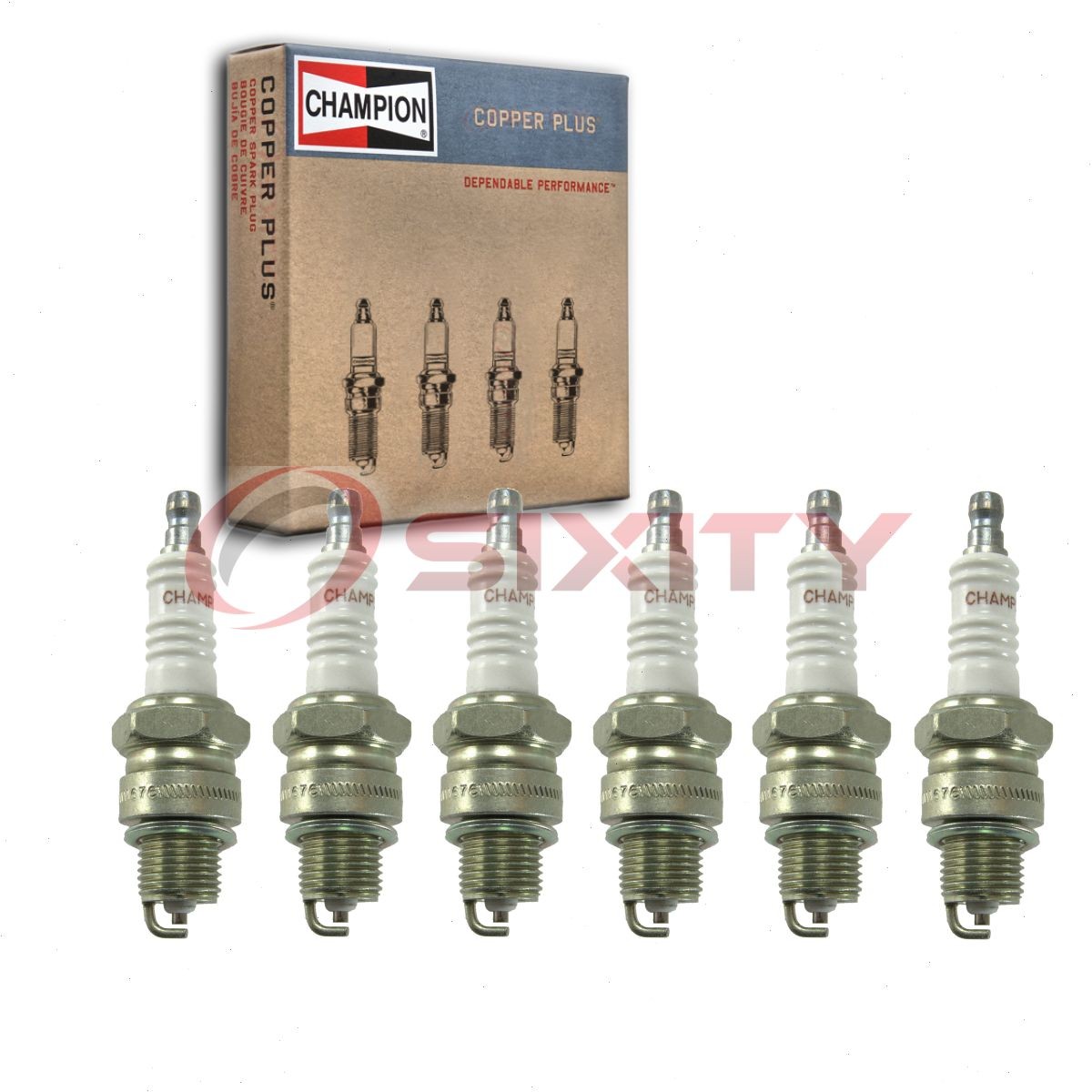 6 pc Champion Copper Plus Spark Plugs for 1951-1960 Mercedes-Benz 219 2.2L xm