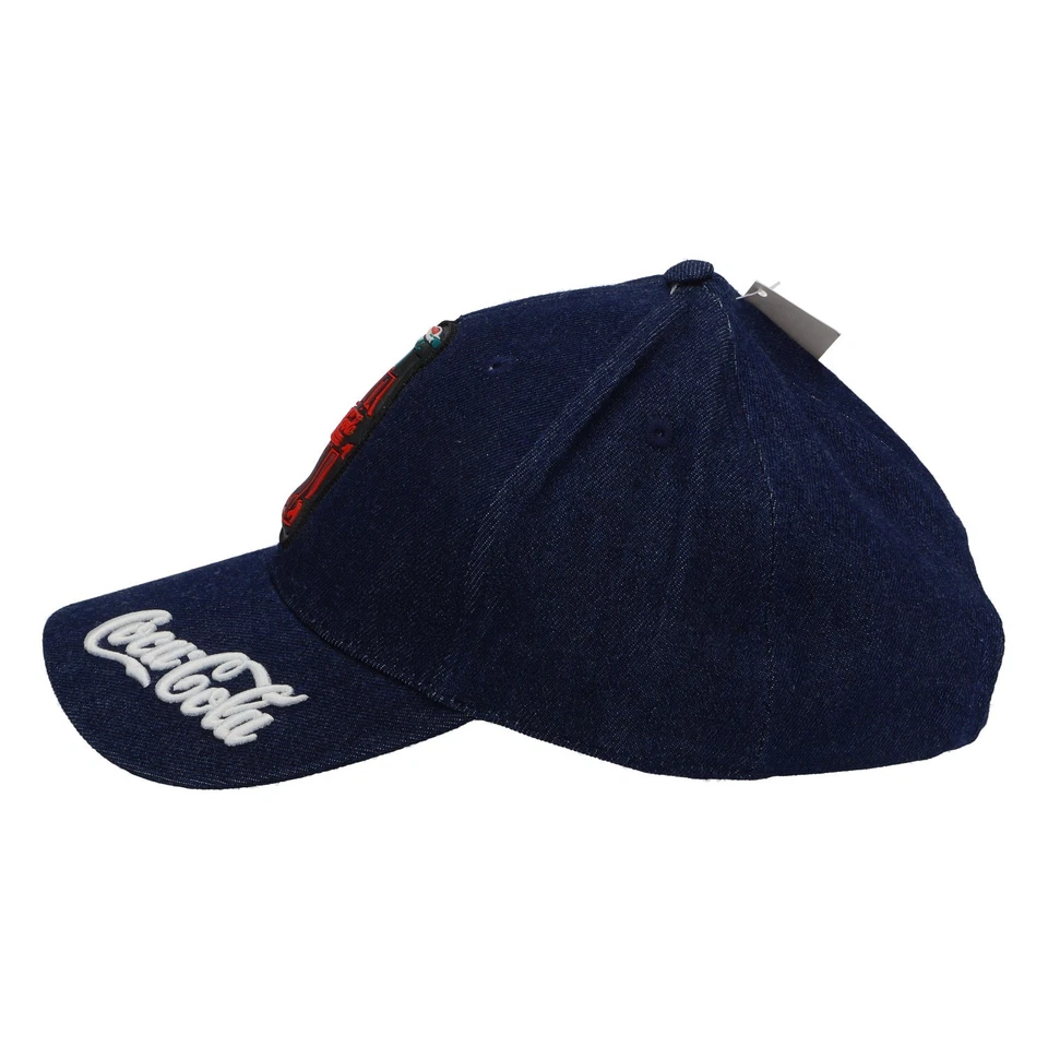 Coca Cola Baseball Cap Truckercap Echter Jeansstoff hochwertig gestickt - Bild 3 von 4