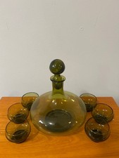 vintage Italian art glass barware set likely ...