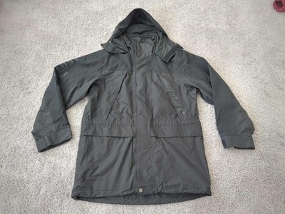 SPAO Rain Jacket Mens L Gray Windbreaker Hooded Lightweight Streetwear Outdoor