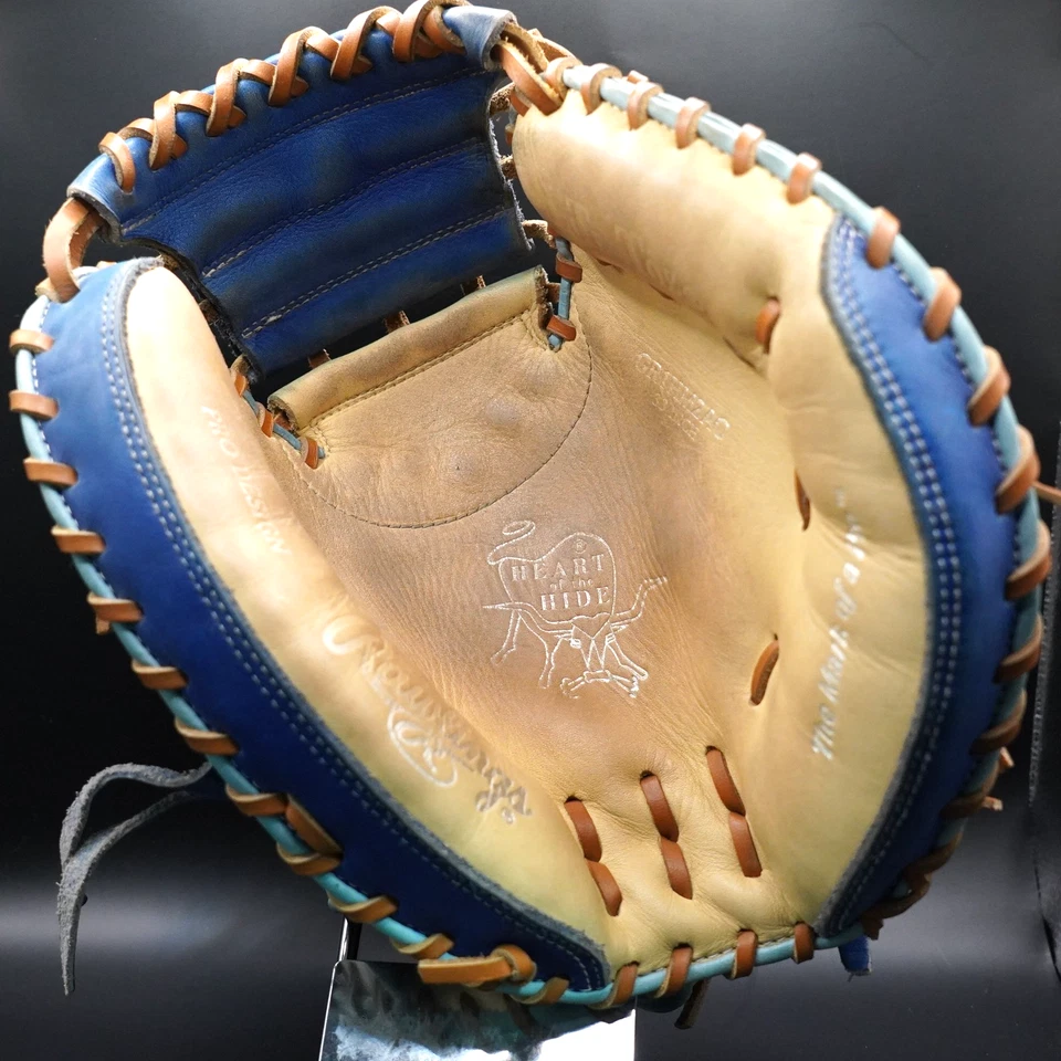Guante Rawlings Japón ORO HOH Corazón de la Piel DERECHO Guante de Receptor 33 Camel/Real Foto 4 de 4