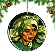 Van Gogh Head of A Woman Painting Christmas ornament city travel souvenir