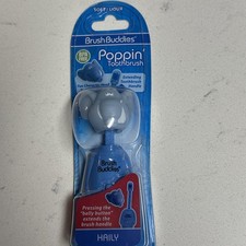Brush Buddies Kids Poppin' Toothbrush Soft /Haily Blue Elephant New In Package