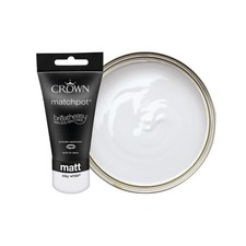 Crown Matt Emulsion Paint Tester Pot 40ml - (Easyclean Kitchen Bathroom)