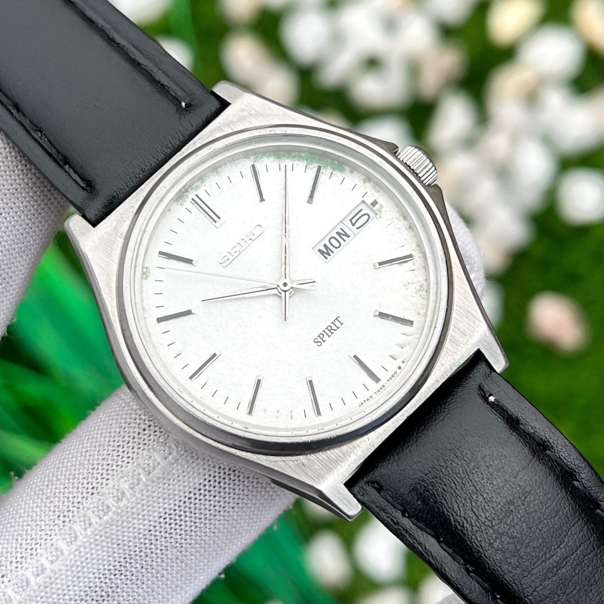 セイコー SEIKO SPIRIT 型番 7N48-7000 白文字盤 時計 Seiko Spirit White Men's Watch - 7N48-7000 for sale online | eBay