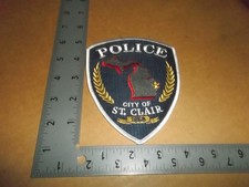 City Of St. Clair Police Patch~Michigan~MI~Brand New~Mich~
