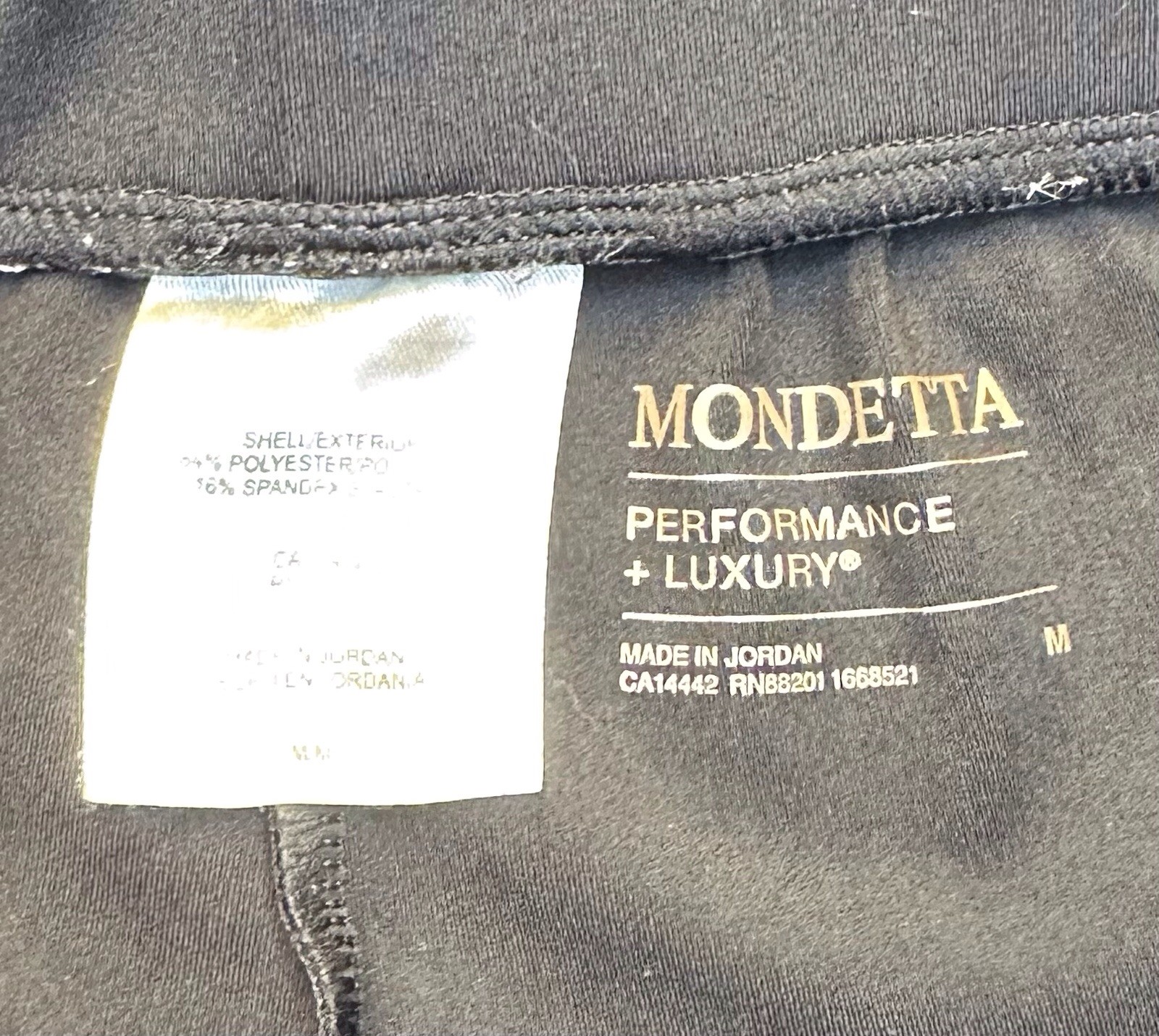 Mondetta solid black casual athletic pull on jogg… - image 9