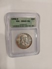 1958 D Franklin Half Dollar ICG MS 66 FBL Nicely Toned — photo 1