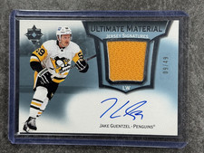 2023-24 Upper Deck Ultimate Material Autograph Jake Guentzel- /49!!