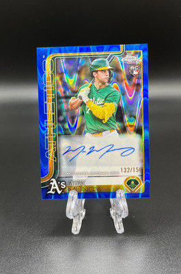 2025 Topps Chrome Update Max Muncy Rookie AUTO Blue Lava Refractor /150