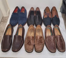 Lot Of 6 Mens Size  11M Loafers/dress Shoes Johnston&Murphey And Stacy Adams