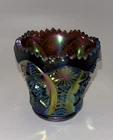 Imperial Amethyst Carnival Glass Pressed Glass Sawtooth Toothpick Holder