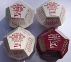 Vtg 1984 -87 Coca Cola 12-Sided Plastic Pentagon Calendar Lot Portsmouth OH Coke
