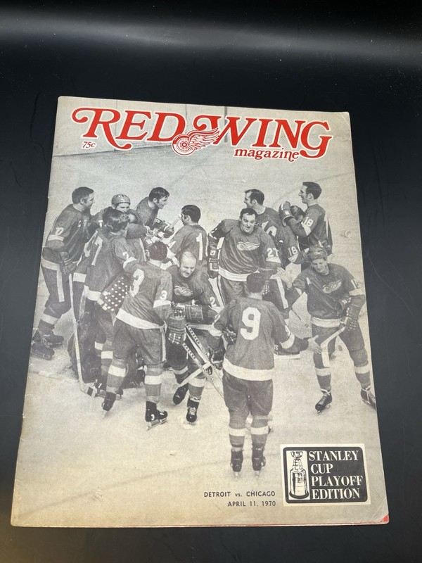 1969-70 Detroit Red Wings Playoff Program-Very Good to Excellent