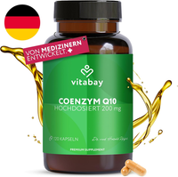 vitabay Coenzym Q10 Ubiquinon 200 Mg – 120 Vegane Kapseln – Hochdosiert | NatüRl