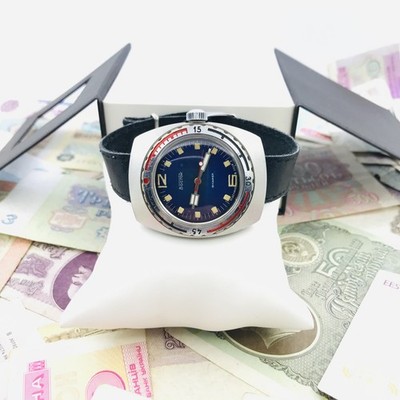 Rare USSR Vostok Amphibia 18 Jewels Diver Watch Quality Mark