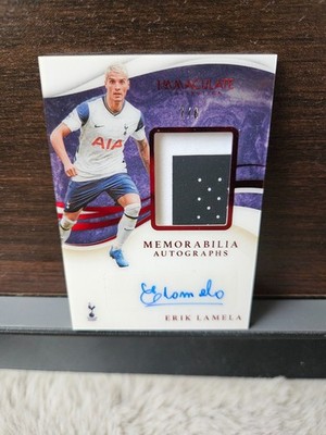 Erik Lamela 2020 Panini Immaculate Patch Auto /8 Match Used