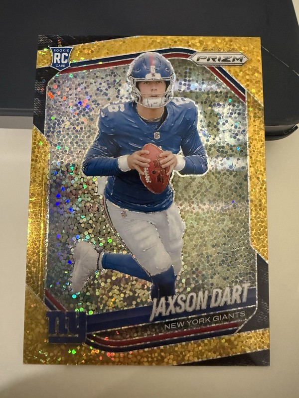 2025 Panini Prizm Gold Sparkle Jaxson Dart 17/24 Rookie Card