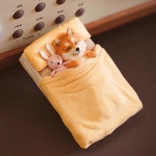 Carino Shiba Inu cane divertente animale domestico statuina ornamento calamita frigo da collezione